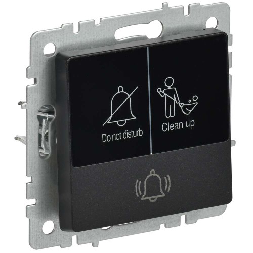 BRITE Кнопка звонка с индикацией для отелей 10А ВС10-1-9-БрЧ черный IEK BR-V14-2-10-K02, купить в Минске по самой низкой цене