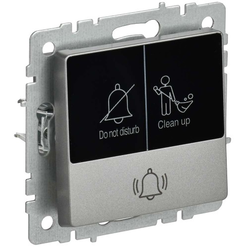 BRITE Кнопка звонка с индикацией для отелей 10А ВС10-1-9-БрС сталь IEK BR-V14-2-10-K46, купить в Минске по самой низкой цене