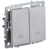 BRITE Выключатель жалюзи 10А ВС10-1-5-БрА алюминий IEK BR-V15-0-10-K47, купить в Минске по самой низкой цене