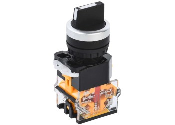 Переключатель D8-11X22 на 2 положения 1з+1р черный IEK BSW30-11X22-3-24-2-K02