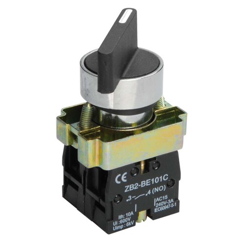 Переключатель LAY5-BJ33 на 3 положения "I-O-II" длинная ручка IEK BSW70-BJ-3-K02, купить в Минске по самой низкой цене