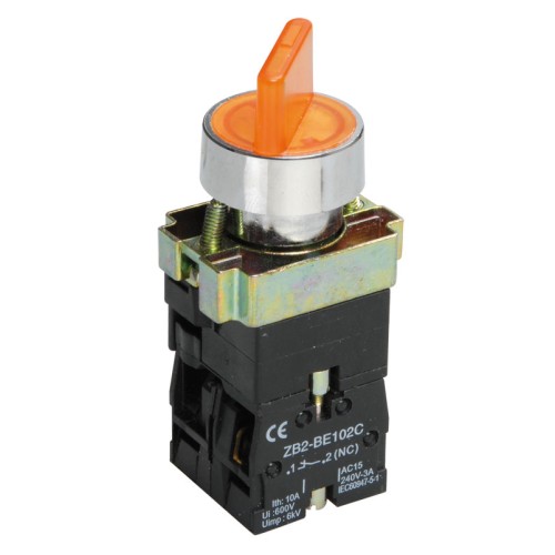 Переключатель LAY5-BK2565 на 2 положения желтый IEK BSW90-BK-2-K05, купить в Минске по самой низкой цене