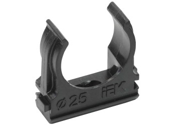 ELASTA Держатель с защелкой CF25 черный IEK CTA10D-CF25-K02-100