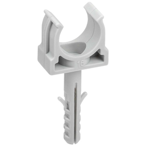 ELASTA Держатель с защелкой и дюбелем CT16 (без винта) IEK CTA10MP-CT16-K41-100, купить в Минске по самой низкой цене