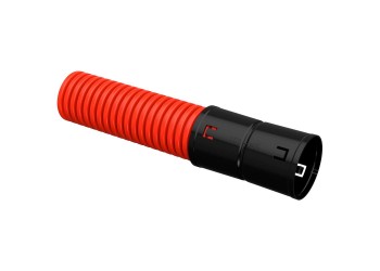 Труба гофрированная двустенная ПНД d=75мм красная (100м) IEK CTG12-075-K04-100-R