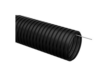 Труба гофрированная ПНД d=25мм с зондом черная (25м) IEK CTG20-25-K02-025-1