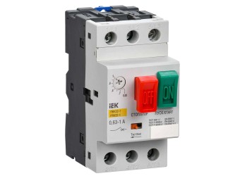 Пускатель ручной кнопочный ПРК32-1 In=1A Ir=0,63-1A 660В IEK DMS11-001