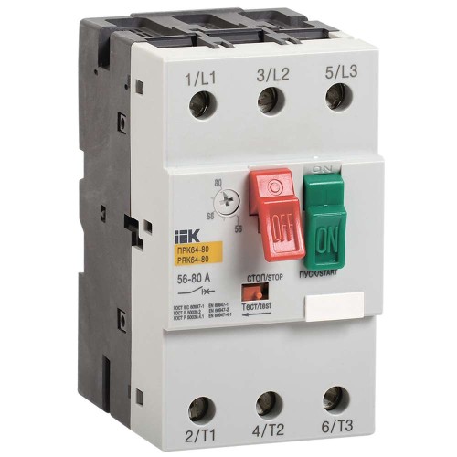 Пускатель ручной кнопочный ПРК64-25 In=25A Ir=16-25A 660В IEK DMS22-25, купить в Минске по самой низкой цене