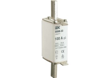 Плавкая вставка предохранителя ППНИ-33 габарит 0 100А IEK DPP20-100