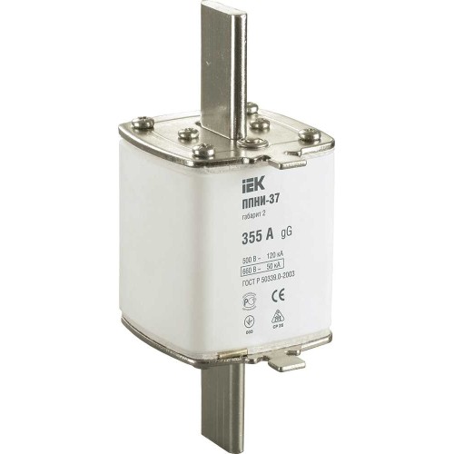 Плавкая вставка предохранителя ППНИ-37 габарит 2 355А IEK DPP40-355, купить в Минске по самой низкой цене