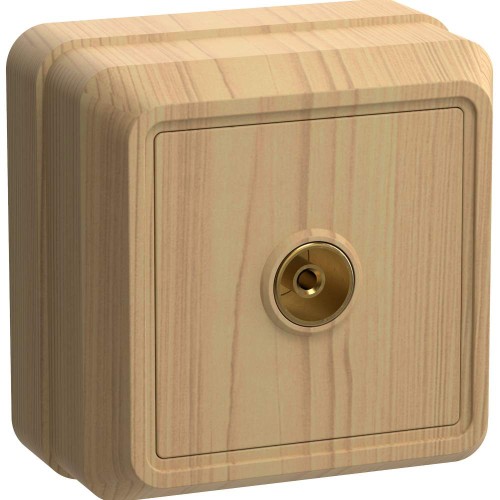OKTAVA Розетка 1-местная TV для открытой установки РТВ20-ОС сосна IEK EAO10-K03-DC, купить в Минске по самой низкой цене