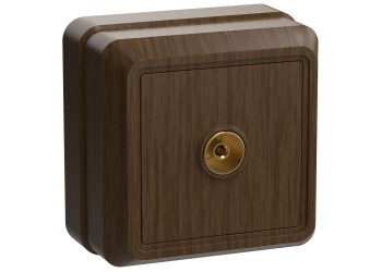 OKTAVA Розетка 1-местная TV для открытой установки РТВ20-ОД дуб IEK EAO10-K04-DC