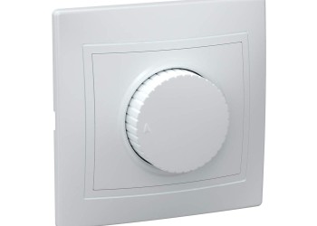 KVARTA Светорегулятор поворотный 400Вт ВСР10-1-0-КБ белый IEK EDK10-K01-03-DM