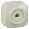 GLORY Розетка для открытой установки компьютерная RJ45 кат.5E РК10-ХК кремовый IEK EKH10-K33, купить в Минске по самой низкой цене