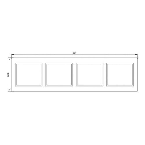Рамка 4-постовая IEK Kvarta кремовая EMK40-K33-DM, купить в Минске по самой низкой цене