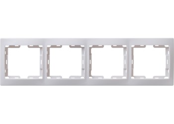 KVARTA Рамка 4-местная вертикальная РВ-4-КБ белый IEK EMK41-K01-DM