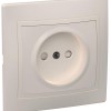 KVARTA Розетка 1-местная без заземления с защитными шторками 10А РСш10-2-ККм кремовый IEK ERK10-K33-10-DM, купить в Минске по самой низкой цене