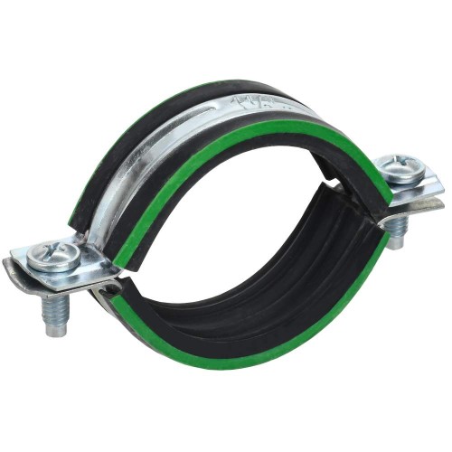 ELASTA Скоба металлическая двухкомпонентная с резиновым уплотнителем d=25-28мм IEK ET-MP40D-SK-025-02-130, купить в Минске по самой низкой цене