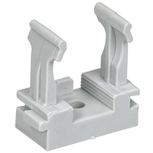 ELASTA Держатель с защелкой для гофрированных труб под монтажный пистолет CFM20 IEK ET-TA10D-CFM-020-K41-100, купить в Минске по самой низкой цене