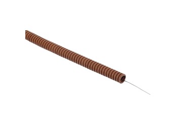 ELASTA Труба гофрированная ПВХ d=25мм с зондом дуб (25м) IEK ET-TG21-121-025-025-K24
