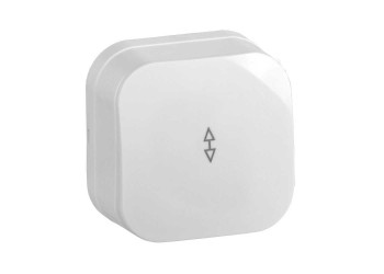 Переключатель одноклавишный проходной IEK Glory белый EVH12-K01-10