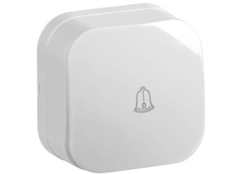 GLORY Выключатель 1-клавишный для открытой установки самовозвратный 10А ВСс20-1-0-ХБ белый IEK EVH14-K01-10