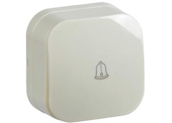 GLORY Выключатель 1-клавишный для открытой установки самовозвратный 10А ВСс20-1-0-ХК кремовый IEK EVH14-K33-10