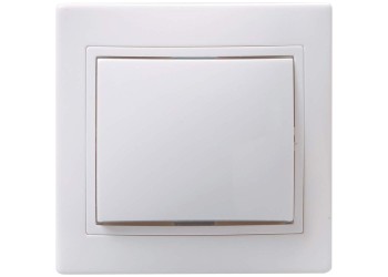 KVARTA Выключатель 1-клавишный 10А кер. ВС10-1-0-КБ белый IEK EVK10-K01-10-K