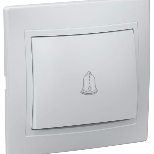 KVARTA Выключатель 1-клавишный кнопочный 10А ВСк10-1-0-КБ белый IEK EVK13-K01-10-DM, купить в Минске по самой низкой цене