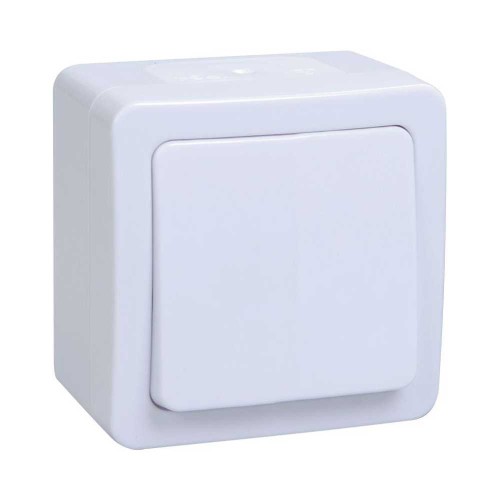 Переключатель одноклавишный проходной IEK Germes Plus белый EVMP12-K01-10-54-EC, купить в Минске по самой низкой цене