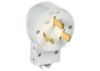 Вилка разборная для плиты с з/к 32А белая Впл10-К IEK EVP10-032-K01
