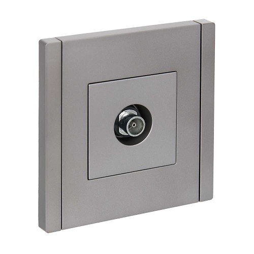 FORTE&PIANO Розетка TV оконечная FP528 сталь IEK FP-A10-O-K46, купить в Минске по самой низкой цене