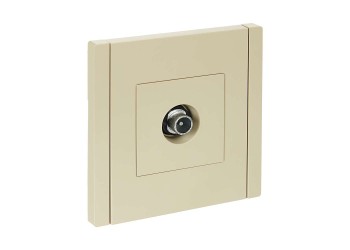 FORTE&PIANO Розетка TV проходная FP429 ваниль IEK FP-A10-P-K10