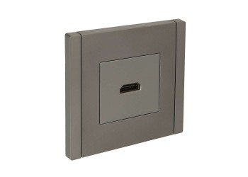 FORTE&PIANO Розетка HDMI FP540 сталь IEK FP-H10-K46