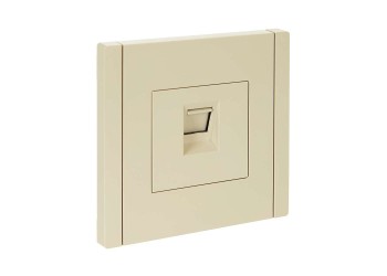 FORTE&PIANO Розетка компьютерная RJ45 кат.5E FP432 ваниль IEK FP-K10-1-K10