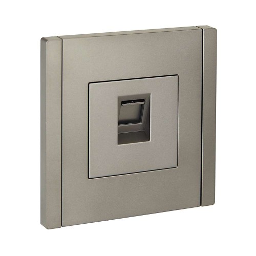 FORTE&PIANO Розетка компьютерная RJ45 кат.5E FP532 сталь IEK FP-K10-1-K46, купить в Минске по самой низкой цене