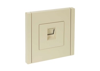 FORTE&PIANO Розетка компьютерная RJ45 кат.6 FP431 ваниль IEK FP-K10-2-K10