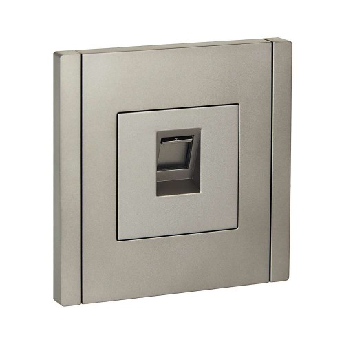 FORTE&PIANO Розетка компьютерная RJ45 кат.6 FP531 сталь IEK FP-K10-2-K46, купить в Минске по самой низкой цене