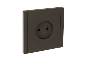 FORTE&PIANO Розетка 1-местная без заземления без защитных шторок винтовое крепление 10А FP318 серый IEK FP-R10-10-K03