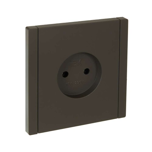 FORTE&PIANO Розетка 1-местная без заземления без защитных шторок винтовое крепление 10А FP318 серый IEK FP-R10-10-K03, купить в Минске по самой низкой цене