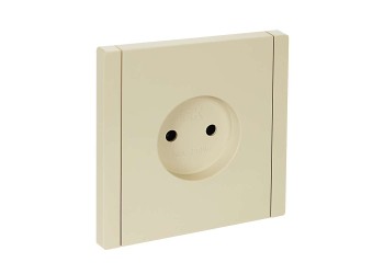 FORTE&PIANO Розетка 1-местная без заземления без защитных шторок винтовое крепление 10А FP418 ваниль IEK FP-R10-10-K10