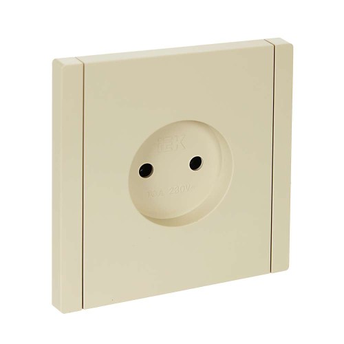 FORTE&PIANO Розетка 1-местная без заземления без защитных шторок винтовое крепление 10А FP418 ваниль IEK FP-R10-10-K10, купить в Минске по самой низкой цене