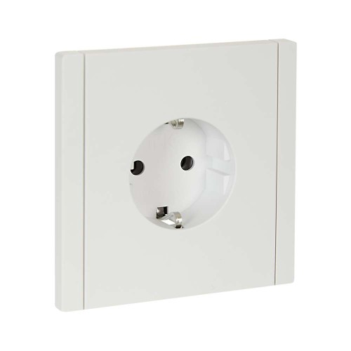 FORTE&PIANO Розетка 1-местная с заземлением без защитных шторок безвинтовое крепление 16А FP214 белый IEK FP-R11-16-1-K01, купить в Минске по самой низкой цене