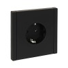 FORTE&PIANO Розетка 1-местная с заземлением без защитных шторок безвинтовое крепление 16А FP114 черный IEK FP-R11-16-1-K02, купить в Минске по самой низкой цене