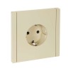 FORTE&PIANO Розетка 1-местная с заземлением без защитных шторок безвинтовое крепление 16А FP414 ваниль IEK FP-R11-16-1-K10, купить в Минске по самой низкой цене