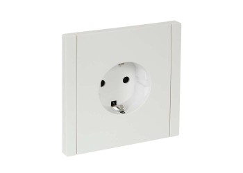 FORTE&PIANO Розетка 1-местная с заземлением без защитных шторок винтовое крепление 16А FP216 белый IEK FP-R11-16-K01