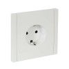 FORTE&PIANO Розетка 1-местная с заземлением без защитных шторок винтовое крепление 16А FP216 белый IEK FP-R11-16-K01, купить в Минске по самой низкой цене