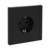 FORTE&PIANO Розетка 1-местная с заземлением без защитных шторок винтовое крепление 16А FP116 черный IEK FP-R11-16-K02, купить в Минске по самой низкой цене
