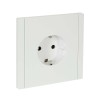 FORTE&PIANO Розетка 1-местная с заземлением с защитными шторками безвинтовое крепление 16А FP213 белый IEK FP-R14-16-1-K01, купить в Минске по самой низкой цене