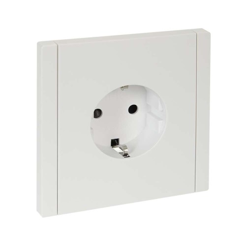 FORTE&PIANO Розетка 1-местная с заземлением с защитными шторками винтовое крепление 16А FP215 белый IEK FP-R14-16-K01, купить в Минске по самой низкой цене